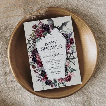 Dark Floral Coffin Halloween