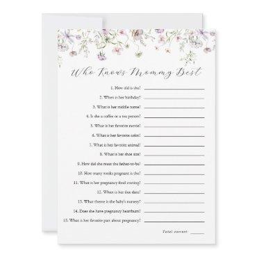 Delicate Purple Wildflower Who Knows Mommy Best