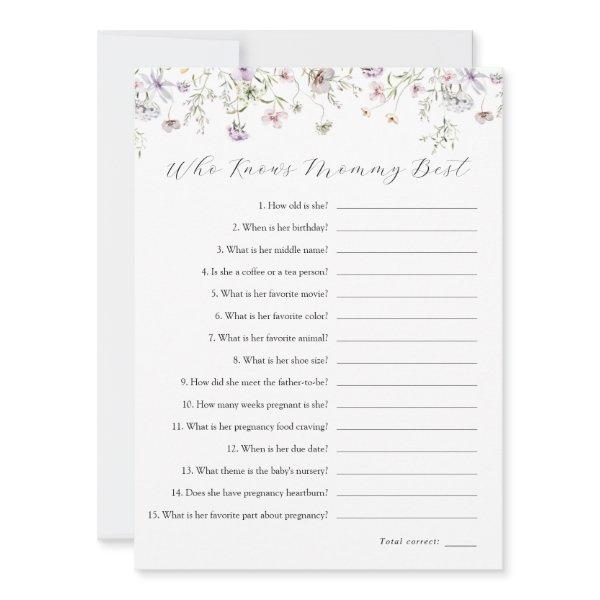 Delicate Purple Wildflower Who Knows Mommy Best