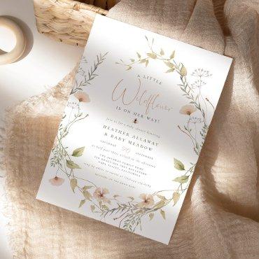 Delicate Wildflower & Boho Bee Baby Girl Shower