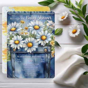 Denim Blue Jean | Daisies Floral