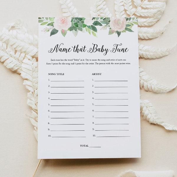 DEVON Floral Name That Baby Tune Baby Shower Game