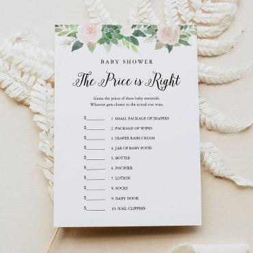 DEVON Guess the Right Price Baby Shower Game Card