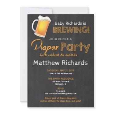 Diaper and Beer party  boy