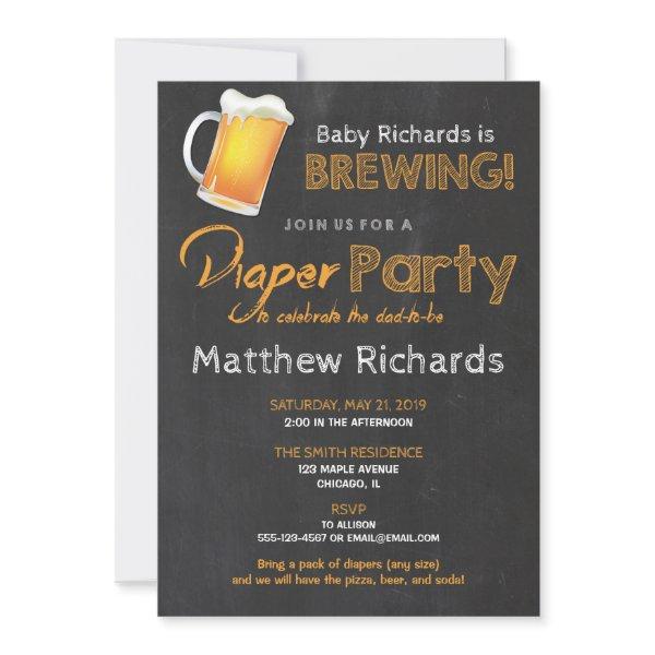Diaper and Beer party  boy