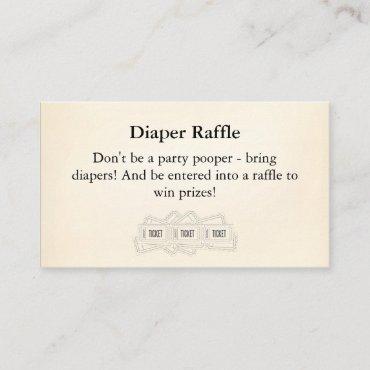 Diaper Raffle Insert
