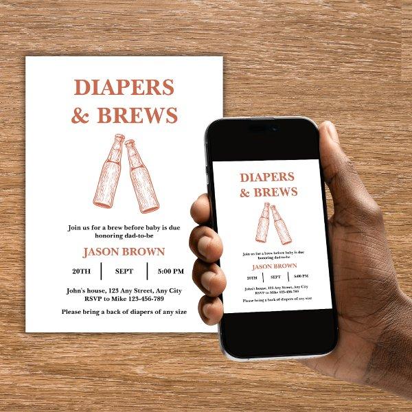 Diapers & Brews Party Man