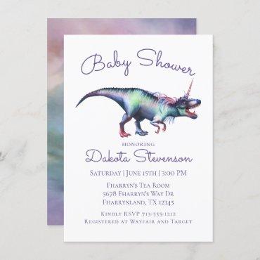 Dinocorn Baby Shower | Colorful Unicorn Dinosaur