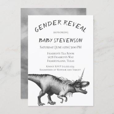 Dinocorn Silver | Monochrome Neutral Gender Reveal
