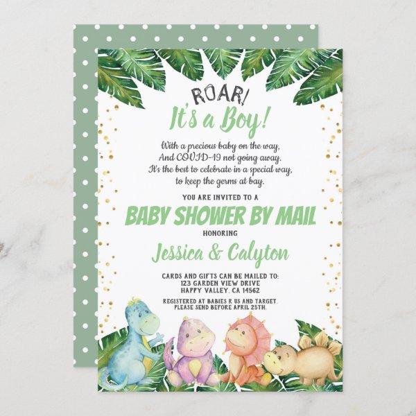 Dinosaur It's a Boy Baby Shower By Mail