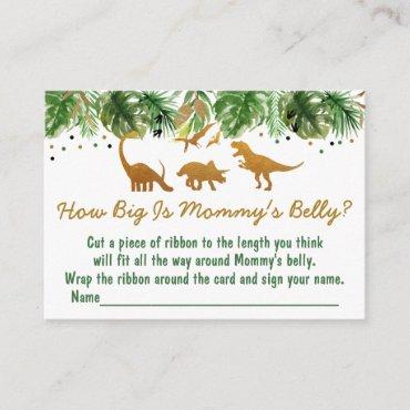 Dinosaur Safari How Big Is Mommy's Belly Game Enclosure Card