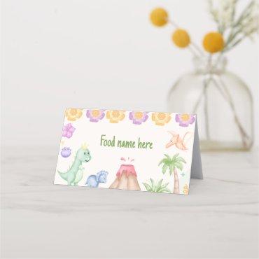 Dinosaur Tent Place Card Birthday Baby Shower