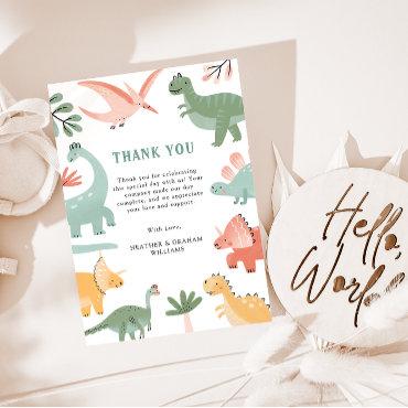 Dinosaur Thank You Card