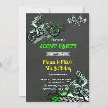 Dirt bike joint birthday