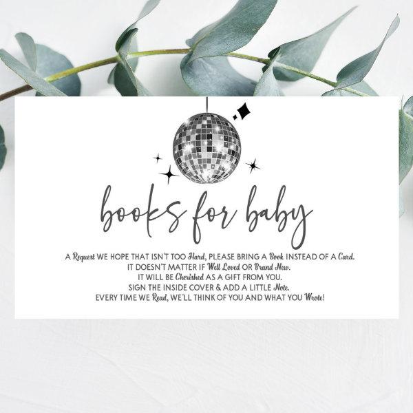 Disco Ball 'Disco Baby' Baby Shower Books For Baby Enclosure Card