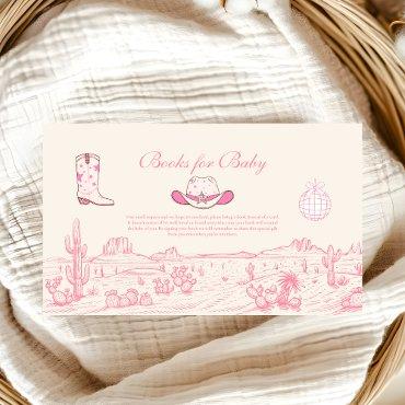 Disco Cowgirl Baby Shower Books for Baby  Enclosure Card