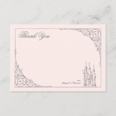 Disney Princess Castle | Baby Shower Thank You Invitation