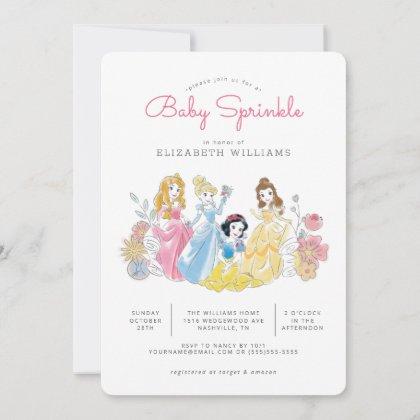 Disney Princess Floral | Girl Baby Sprinkle