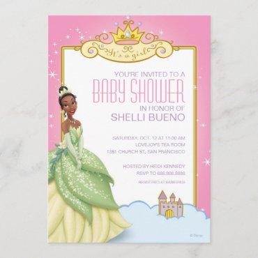 Disney Princess Tiana It's a Girl Baby Shower Invitation