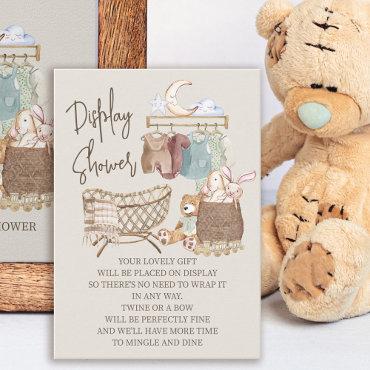 Display Shower Boho Nursery Gift Tag Enclosure Card