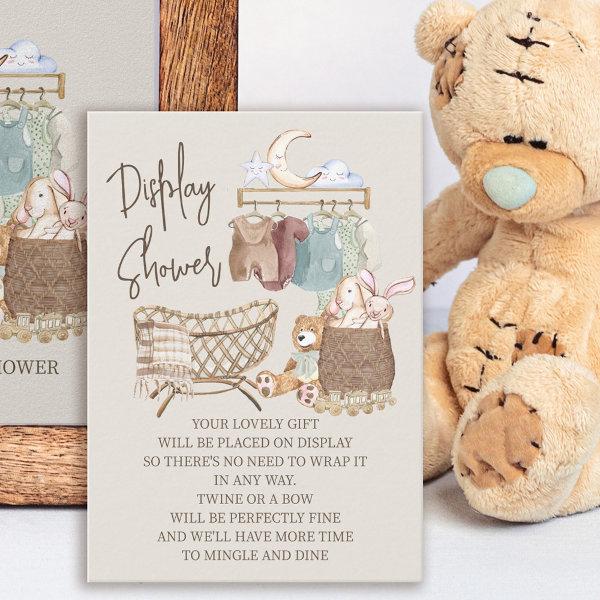 Display Shower Boho Nursery Gift Tag Enclosure Card