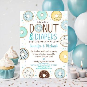 Donuts & Diapers Blue Donut Baby Sprinkle