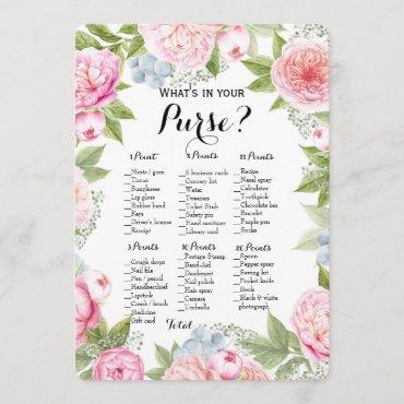 Double Side - 2 Bridal Shower Games Purse | Wishes