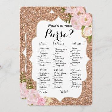 Double Side - 2 Bridal Shower Games Purse | Wishes
