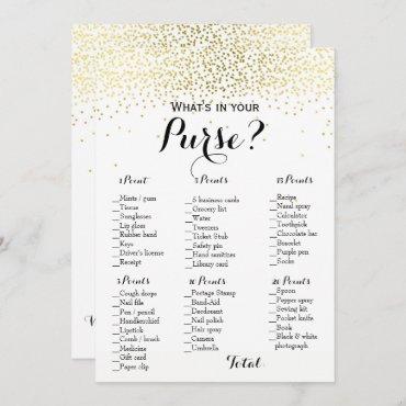 Double Side Gold Confetti Baby Bridal Shower Games