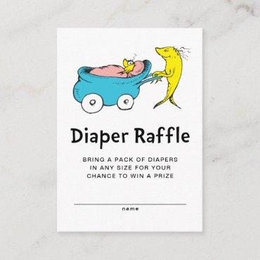Dr. Seuss | One Fish - Boy Baby Diaper Raffle Enclosure Card