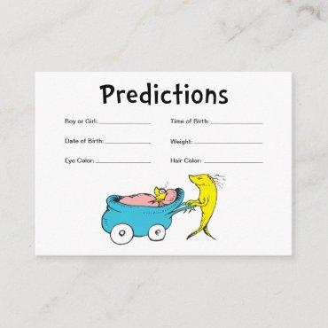 Dr. Seuss | One Fish - Boy Baby Predictions Enclosure Card