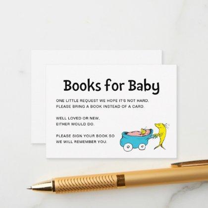 Dr. Seuss | One Fish - Boy Baby Shower Insert Card