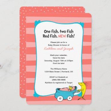 Dr. Seuss | One Fish - Girl Baby Shower Invitation
