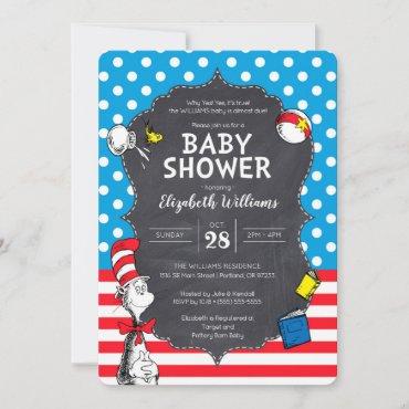 Dr. Seuss - The Cat in the Hat ChalkboaBaby Shower Invitation