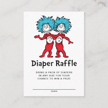 Dr. Seuss Thing 1 Thing 2 | Twins Diaper Raffle Enclosure Card
