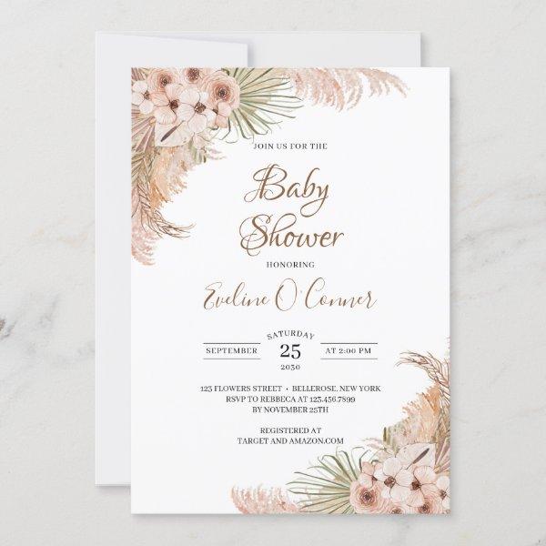 Dried Palm Leaves Pampas Grass Boho Baby Shower