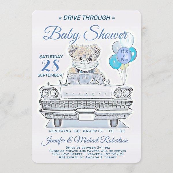 Drive Through Baby Shower for a Boy