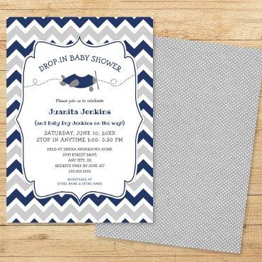 Drop-in boy baby shower / open house