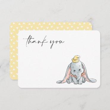Dumbo Watercolor Baby Shower Thank You