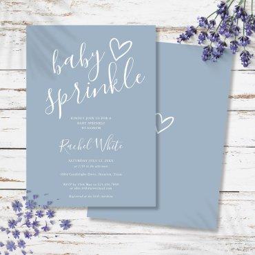 Dusty Blue Baby Boy Baby Sprinkle Shower