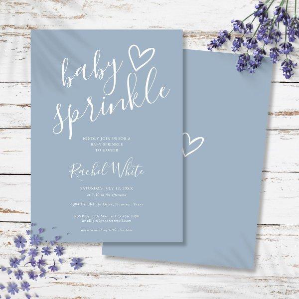 Dusty Blue Baby Boy Baby Sprinkle Shower