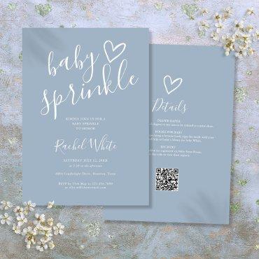 Dusty Blue Boy All In One Baby Sprinkle Shower