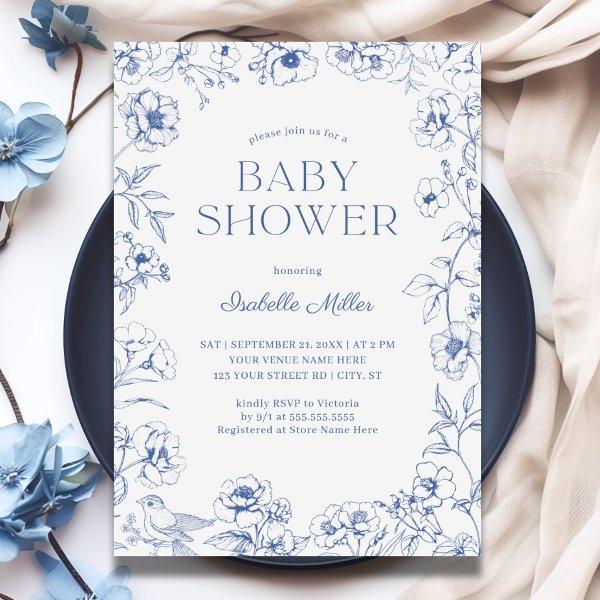 Dusty Blue Chinoiserie Boy