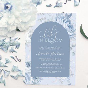 Dusty Blue Floral Baby in Bloom