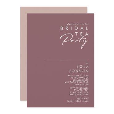 Dusty Boho | Purple and Rose Bridal Tea Party