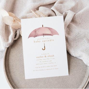 Dusty Rose Girl Baby Sprinkle Shower Event