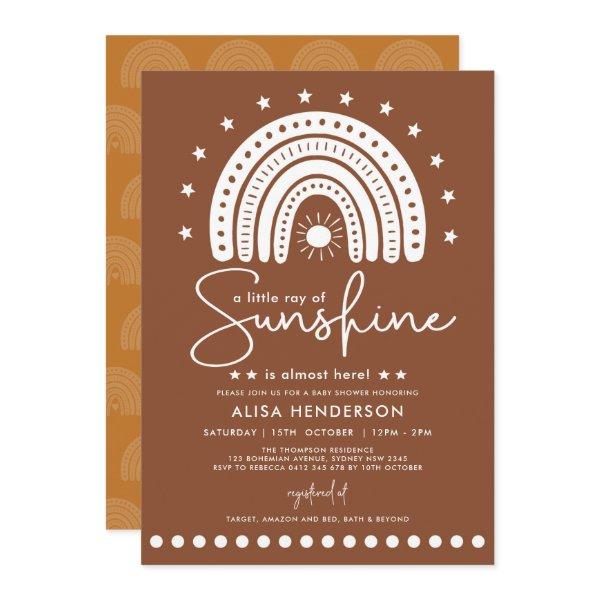 Earthy Terracotta Rainbow & Sunshine