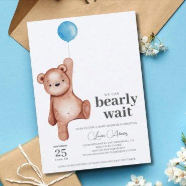 EDITABLE Teddy Bear Boy