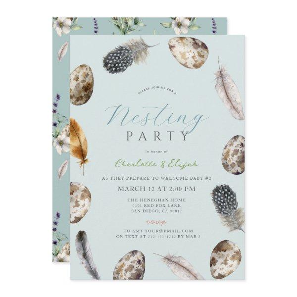 Eggs & Feathers Blue Nesting Party