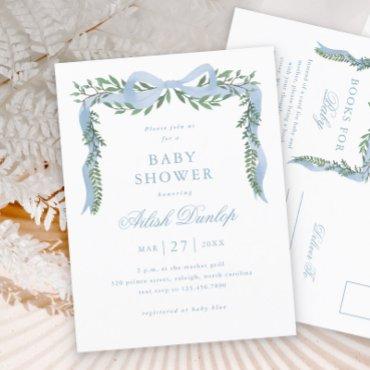 Elegant Blue Bow Boy  Postcard